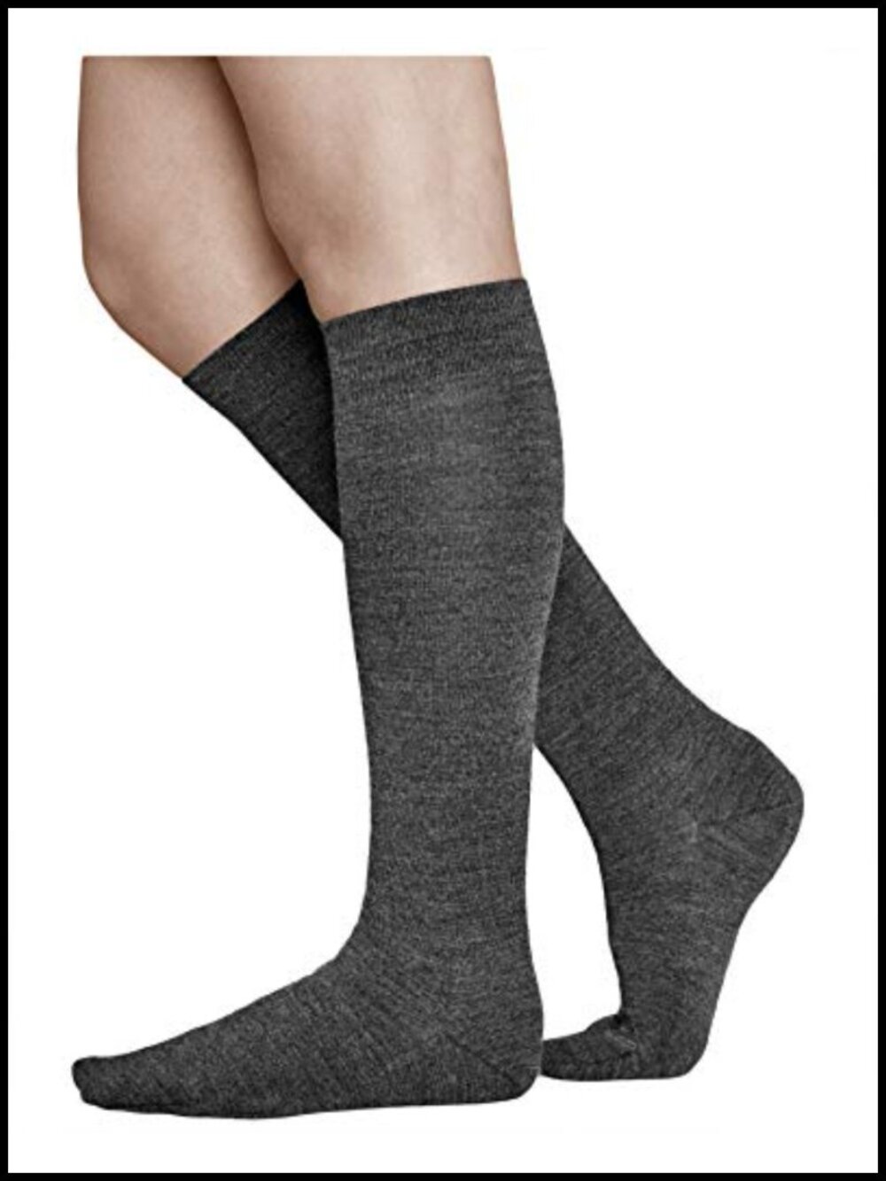 Merino Wool Knee High Long Winter Socks Warm Breathable Ladies Knee-Highs
